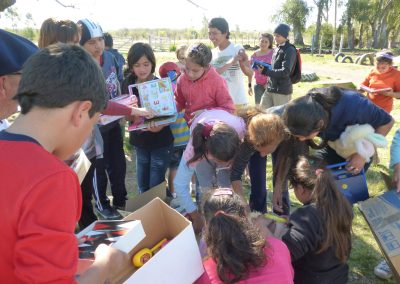 entrega de juguetes
